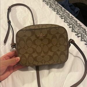 Coach Brown Monogram Crossbody Bag